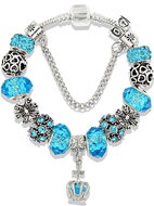 Silver Star Women's bracelet blue crown-1/V 18 - Bracelet