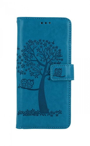 TopQ Pouzdro Realme 8 5G knížkové Tyrkysový strom sovičky 90604 - Phone Case - Main image