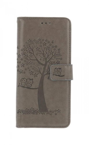 TopQ Pouzdro Realme 8 5G knížkové Šedý strom sovičky 90601 - Phone Case - Main image