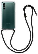 TopQ Kryt Samsung A04s s černou šňůrkou průhledný 88774 - Phone Cover