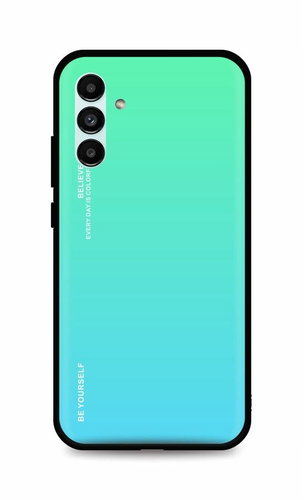 TopQ Kryt LUXURY Samsung A04s pevný duhový zelený 88028 - Phone Cover - Main image