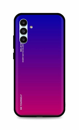 TopQ Kryt LUXURY Samsung A04s pevný duhový fialový 87995 - Phone Cover - Main image