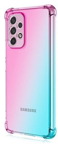 TopQ Kryt Samsung A23 5G Shock duhový mentolovo-růžový 87133 - Phone Cover - Main image