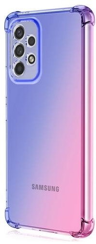 TopQ Kryt Samsung A23 5G Shock duhový modro-růžový 87131 - Phone Cover - Main image