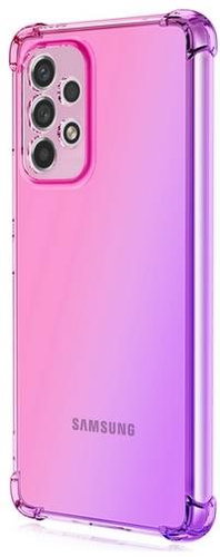 TopQ Kryt Samsung A23 5G Shock duhový růžovo-fialový 87129 - Phone Cover - Main image