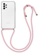 TopQ Kryt Samsung A23 5G s růžovou šňůrkou průhledný 87116 - Phone Cover