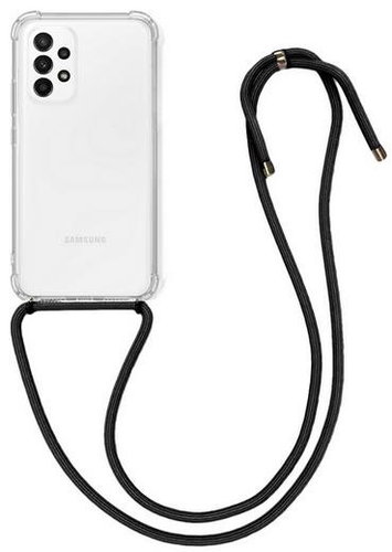 TopQ Cover Samsung A23 5G with black cord transparent 87115 - Phone Cover - Main image