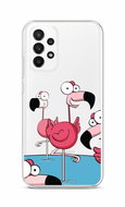 TopQ Kryt Samsung A23 5G Cartoon Flamingos 87106 - Phone Cover