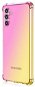 TopQ Kryt Samsung A04s Shock dúhový ružovo-žltý 87087 - Kryt na mobil
