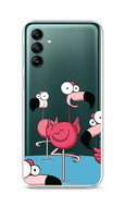 TopQ Kryt Samsung A04s Cartoon Flamingos 87069 - Phone Cover