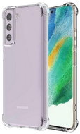TopQ Kryt Samsung S21 FE průhledný Antishock 87034 - Phone Cover