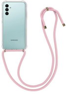 TopQ Kryt Samsung A13 5G s růžovou šňůrkou průhledný 87033 - Phone Cover