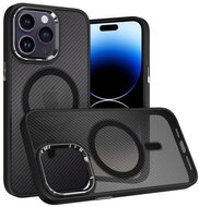 TopQ Kryt Magnetic Carbon iPhone 12 Pro Max pevný tmavý 87020 - Phone Cover