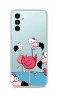 TopQ Kryt Samsung A13 5G Cartoon Flamingos 86997 - Phone Cover