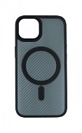 TopQ Kryt Magnetic Carbon iPhone 13 pevný tmavý 86989 - Kryt na mobil