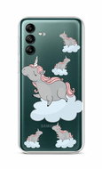 TopQ Kryt Samsung A04s Grey Unicorns 86942 - Phone Cover
