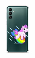 TopQ Kryt Samsung A04s Flying Unicorn 86894 - Phone Cover