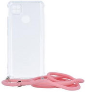 TopQ Kryt Xiaomi Redmi 9C s růžovou šňůrkou průhledný 86812 - Phone Case