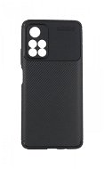 TopQ Kryt Carbon Elite Xiaomi Poco M4 Pro 5G čierny 86787 - Puzdro na mobil