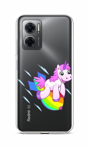 TopQ Kryt Xiaomi Redmi 10 5G Flying Unicorn 86431 - Phone Cover - Main image