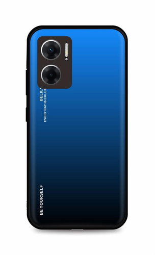 TopQ Kryt LUXURY Xiaomi Redmi 10 5G pevný duhový modrý 86361 - Phone Cover - Main image