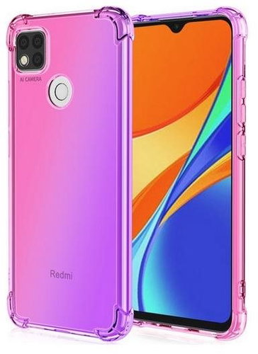 TopQ Kryt Xiaomi Redmi 10A Shock duhový růžovo-fialový 86289 - Phone Cover - Main image