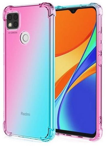 TopQ Kryt Xiaomi Redmi 10A Shock duhový mentolovo-růžový 86288 - Phone Cover - Main image