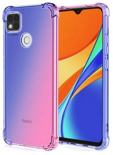 TopQ Kryt Xiaomi Redmi 10A Shock duhový modro-růžový 86287 - Phone Cover - Main image