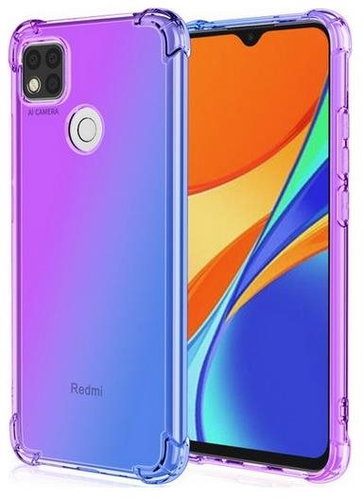 TopQ Kryt Xiaomi Redmi 10A Shock duhový fialovo-modrý 86285 - Phone Cover - Main image