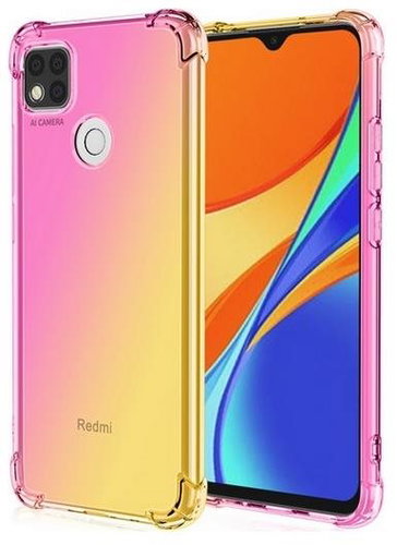 TopQ Kryt Xiaomi Redmi 10A Shock duhový růžovo-žlutý 86284 - Phone Cover - Main image