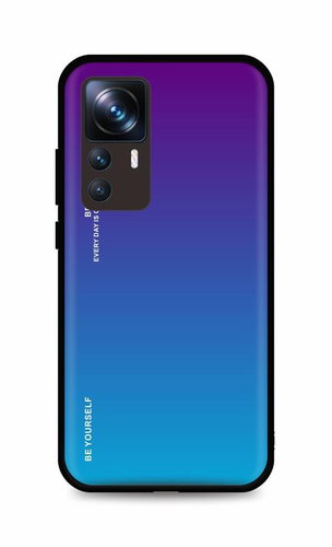 TopQ Kryt LUXURY Xiaomi 12T Pro pevný duhový purpurový 86237 - Phone Case - Main image