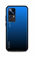 TopQ Kryt LUXURY Xiaomi 12T Pro pevný duhový modrý 86234 - Phone Case