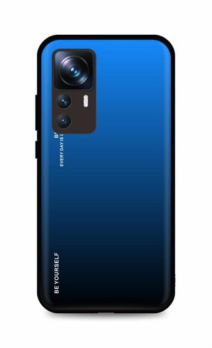 TopQ Kryt LUXURY Xiaomi 12T Pro pevný duhový modrý 86234 - Phone Case - Main image