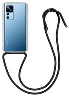 TopQ Kryt Xiaomi 12T Pro s černou šňůrkou průhledný 86221 - Phone Cover
