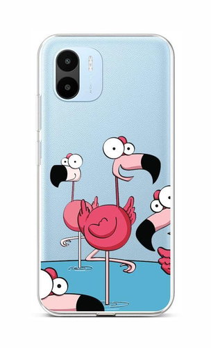 TopQ Kryt Xiaomi Redmi A1 Cartoon Flamingos 86191 - Phone Cover - Main image