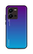 TopQ Kryt LUXURY Vivo Y35 pevný duhový purpurový 86182 - Phone Cover