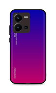 TopQ Kryt LUXURY Vivo Y35 pevný duhový fialový 86175 - Phone Cover