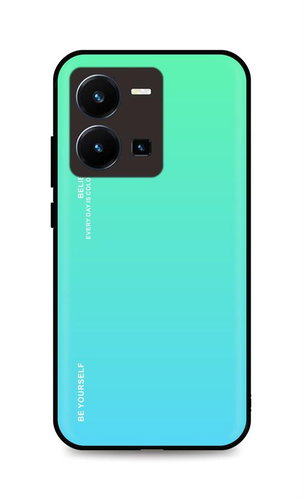 TopQ Kryt LUXURY Vivo Y35 pevný duhový zelený 86173 - Phone Cover - Main image
