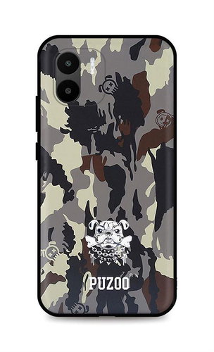 TopQ Kryt Xiaomi Redmi A1 3D Maskáčové s buldokem 86104 - Phone Cover - Main image