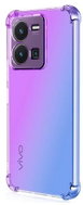 TopQ Kryt Vivo Y35 silikon Shock duhový fialovo-modrý 86094 - Phone Cover