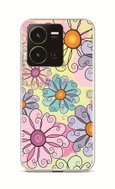 TopQ Kryt Vivo Y35 Colorful Daisy 86070 - Phone Cover
