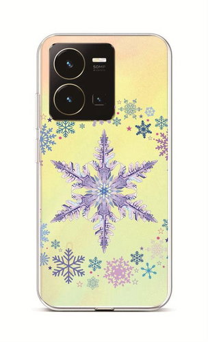TopQ Kryt Vivo Y35 Snowflake 86035 - Phone Cover - Main image