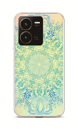 TopQ Kryt Vivo Y35 Blue Mandala 86027 - Phone Case - Main image