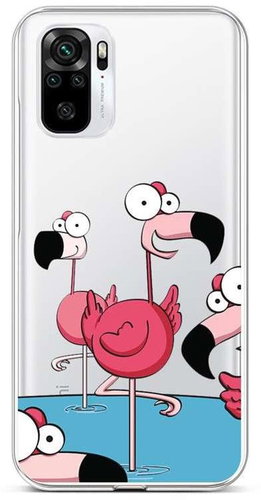 TopQ Kryt Xiaomi Redmi Note 10S Cartoon Flamingos 85988 - Phone Cover - Main image