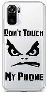 TopQ Kryt Xiaomi Redmi Note 10S Don't Touch priehľadný 85969 - Kryt na mobil