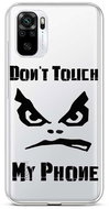 TopQ Kryt Xiaomi Redmi Note 10S Don't Touch průhledný 85969 - Phone Cover