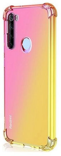 TopQ Kryt Xiaomi Redm Note 8T Shock duhový růžovo-žlutý 85922 - Phone Cover - Main image