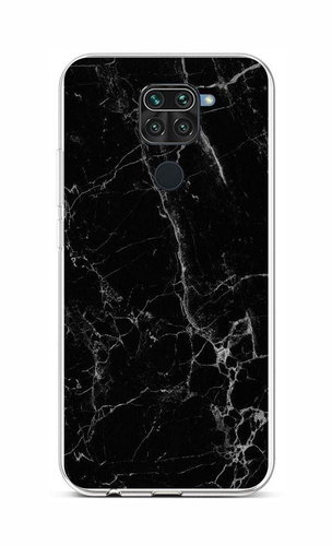 TopQ Kryt STYLE Xiaomi Redmi Note 9 Mramor černý 85780 - Phone Cover - Main image