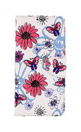 TopQ Pouzdro Vivo Y35 knížkové Flowers 85387 - Phone Case