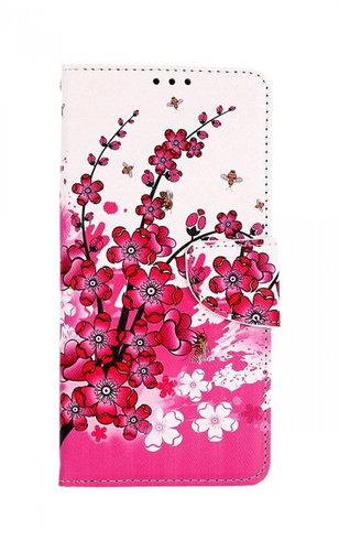 TopQ Pouzdro Vivo Y35 knížkové Kytičky textil 85383 - Phone Cover - Main image
